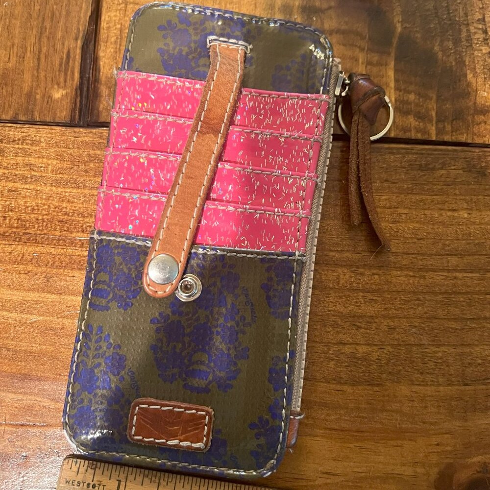 Consuela Pink and Blue Key & Card Holder